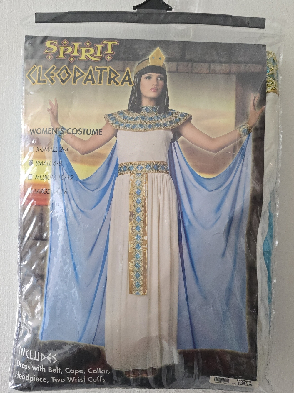 Spirit Cleopatra Women's Costume in Cream, Light Blue, and Gold
